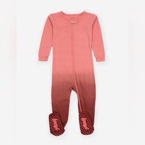 Leveret Footed Onbre Tie‎ Dye Pink Kids One Piece Pajama Size 12-18 months